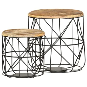Coffee tables 2 units solid mango wood by vidaXL, Coffee table - Ref: Foro24-286579, Price: 86,32 €, Discount: %