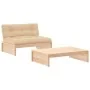 2-piece garden furniture set and solid wood cushions by vidaXL, Garden sets - Ref: Foro24-3186130, Price: 273,11 €, Discount: %