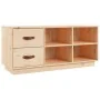 Banco zapatero madera maciza de pino 100x34x45 cm de vidaXL, Zapateros y organizadores de calzado - Ref: Foro24-820177, Preci...