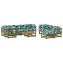 Gartenmöbel-Set 10-teilig und Kissen aus imprägniertem Kiefernholz von vidaXL, Gartensets - Ref: Foro24-3186080, Preis: 905,3...