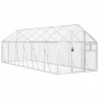 Pajarera de aluminio color plateado 1,79x6x1,85 m de vidaXL, Pies y jaulas para pájaros - Ref: Foro24-3155798, Precio: 549,80...