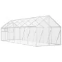 Pajarera de aluminio color plateado 1,79x6x1,85 m de vidaXL, Pies y jaulas para pájaros - Ref: Foro24-3155798, Precio: 549,80...