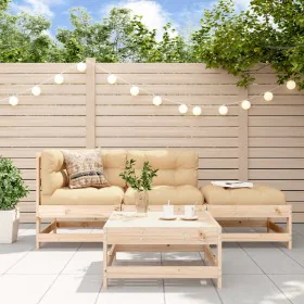 4-piece garden furniture set with solid wood cushions by vidaXL, Garden sets - Ref: Foro24-3186025, Price: 271,55 €, Discount: %