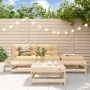 Juego de muebles de jardín 4 piezas y cojines madera maciza de vidaXL, Conjuntos de jardín - Ref: Foro24-3186025, Precio: 275...