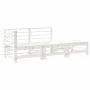 Gartensofa-Set 3-teilig und Kissen aus massivem Holz weiß von vidaXL, Gartensets - Ref: Foro24-3186033, Preis: 305,31 €, Raba...