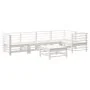 6-piece garden furniture set and white solid wood cushions by vidaXL, Garden sets - Ref: Foro24-3186005, Price: 613,22 €, Dis...