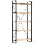 Solid mango wood 5-level shelf 90x30x180 cm by vidaXL, Bookcases and shelves - Ref: Foro24-286581, Price: 256,44 €, Discount: %