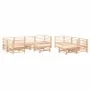 Juego de muebles de jardín 10 piezas y cojines madera maciza de vidaXL, Conjuntos de jardín - Ref: Foro24-3186095, Precio: 88...