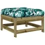 Garden sofa set 3 pieces and cushions made of impregnated pine wood by vidaXL, Modular outdoor sofas - Ref: Foro24-825603, Pr...