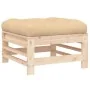 3-piece garden sofa set with solid wood cushions by vidaXL, Garden sets - Ref: Foro24-3186032, Price: 259,81 €, Discount: %