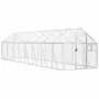 Pajarera de aluminio color plateado 1,79x8x1,85 m de vidaXL, Pies y jaulas para pájaros - Ref: Foro24-3155799, Precio: 649,89...