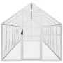 Pajarera de aluminio color plateado 1,79x8x1,85 m de vidaXL, Pies y jaulas para pájaros - Ref: Foro24-3155799, Precio: 649,89...