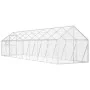 Pajarera de aluminio color plateado 1,79x8x1,85 m de vidaXL, Pies y jaulas para pájaros - Ref: Foro24-3155799, Precio: 649,89...