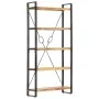 5-stufiges Regal aus massivem Mangoholz 90x30x180 cm von vidaXL, Bücherregale und Regale - Ref: Foro24-286581, Preis: 256,44 ...