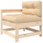 6-piece garden furniture set and solid wood cushions by vidaXL, Garden sets - Ref: Foro24-3185990, Price: 450,95 €, Discount: %