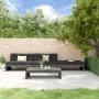 Gartenmöbel-Set 4-teilig und graue Massivholzkissen von vidaXL, Gartensets - Ref: Foro24-3186139, Preis: 811,92 €, Rabatt: %