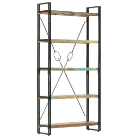 5-tier shelving made of recycled solid wood 90x30x180 cm by vidaXL, Bookcases and shelves - Ref: Foro24-286584, Price: 279,01...