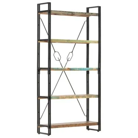 5-tier shelving made of recycled solid wood 90x30x180 cm by vidaXL, Bookcases and shelves - Ref: Foro24-286584, Price: 279,01...