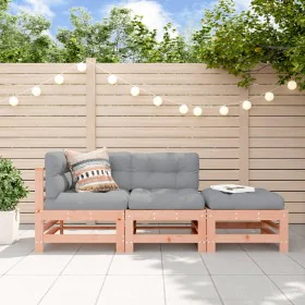 3-piece garden sofa set with Douglas fir wood cushions by vidaXL, Garden sets - Ref: Foro24-3186037, Price: 270,34 €, Discoun...