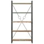 5-tier shelving made of recycled solid wood 90x30x180 cm by vidaXL, Bookcases and shelves - Ref: Foro24-286584, Price: 279,01...