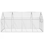 Pajarera de aluminio color plateado 1,79x4x1,85 m de vidaXL, Pies y jaulas para pájaros - Ref: Foro24-3155797, Precio: 453,30...