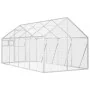 Pajarera de aluminio color plateado 1,79x4x1,85 m de vidaXL, Pies y jaulas para pájaros - Ref: Foro24-3155797, Precio: 453,30...