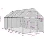 Vogelkäfig aus silbernem Aluminium, 1,79x4x1,85 m. von vidaXL, Füße und Vogelkäfige - Ref: Foro24-3155797, Preis: 452,47 €, R...