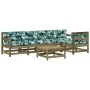 6-piece garden furniture set with impregnated pine wood cushions by vidaXL, Garden sets - Ref: Foro24-3185996, Price: 534,93 ...