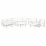 Gartenmöbel-Set 10-teilig und weiße Massivholzkissen von vidaXL, Gartensets - Ref: Foro24-3186096, Preis: 1,00 €, Rabatt: %