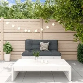 2-teiliges Gartenmöbel-Set und weiße Massivholzkissen von vidaXL, Gartensets - Ref: Foro24-3186131, Preis: 375,97 €, Rabatt: %