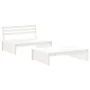 2-teiliges Gartenmöbel-Set und weiße Massivholzkissen von vidaXL, Gartensets - Ref: Foro24-3186131, Preis: 375,97 €, Rabatt: %