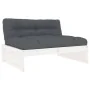 2-piece garden furniture set and white solid wood cushions by vidaXL, Garden sets - Ref: Foro24-3186131, Price: 375,97 €, Dis...