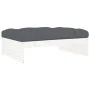 2-piece garden furniture set and white solid wood cushions by vidaXL, Garden sets - Ref: Foro24-3186131, Price: 375,97 €, Dis...