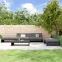 5-piece garden furniture set with solid wood black cushions by vidaXL, Garden sets - Ref: Foro24-3186148, Price: 957,29 €, Di...