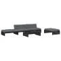 Gartenmöbel-Set 5-teilig und Kissen aus massivem Holz schwarz von vidaXL, Gartensets - Ref: Foro24-3186148, Preis: 957,29 €, ...