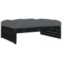 5-piece garden furniture set with solid wood black cushions by vidaXL, Garden sets - Ref: Foro24-3186148, Price: 957,29 €, Di...