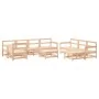 10-piece garden furniture set and solid wood cushions by vidaXL, Garden sets - Ref: Foro24-3186088, Price: 795,90 €, Discount: %