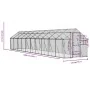 Silver aluminum birdhouse 1.79x10x1.85 m by vidaXL, Feet and bird cages - Ref: Foro24-3155800, Price: 740,75 €, Discount: %