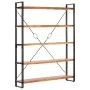 5-tier solid acacia wood shelf 140x30x180 cm by vidaXL, Bookcases and shelves - Ref: Foro24-286586, Price: 314,88 €, Discount: %