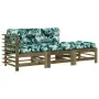 Garden sofa set 3 pieces and cushions made of impregnated pine wood by vidaXL, Garden sets - Ref: Foro24-3186038, Price: 286,...