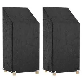Gartenstuhlabdeckungen 2 Stück 8 Ösen Polyethylen 65x65x110/150cm von vidaXL, Abdeckungen für Gartenmöbel - Ref: Foro24-31553...