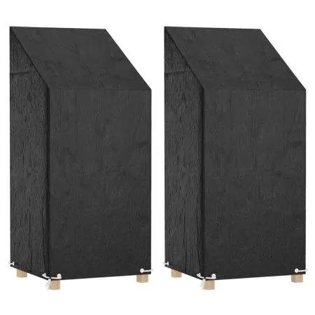 Gartenstuhlabdeckungen 2 Stück 8 Ösen Polyethylen 65x65x110/150cm von vidaXL, Abdeckungen für Gartenmöbel - Ref: Foro24-31553...