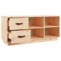 Shoe bench solid pine wood 100x34x45 cm by vidaXL, Shoe racks and shoe organizers - Ref: Foro24-820177, Price: 76,58 €, Disco...