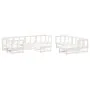 Juego de muebles jardín 10 pzas y cojines madera maciza blanco de vidaXL, Conjuntos de jardín - Ref: Foro24-3186075, Precio: ...