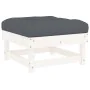 Garden furniture set 10 pieces and white solid wood cushions by vidaXL, Garden sets - Ref: Foro24-3186075, Price: 900,83 €, D...