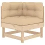 Juego de muebles de jardín 4 piezas y cojines madera maciza de vidaXL, Conjuntos de jardín - Ref: Foro24-3186011, Precio: 319...