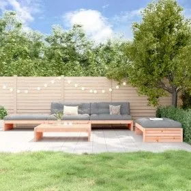 5-piece garden furniture set with Douglas fir wood cushions by vidaXL, Garden sets - Ref: Foro24-3186149, Price: 841,43 €, Di...