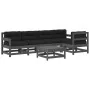 Juego de muebles de jardín 6 pzas y cojines madera maciza gris de vidaXL, Conjuntos de jardín - Ref: Foro24-3185999, Precio: ...
