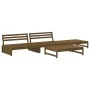 Gartenmöbel-Set 4-teilig und honigbraune Massivholzkissen von vidaXL, Gartensets - Ref: Foro24-3186112, Preis: 811,22 €, Raba...