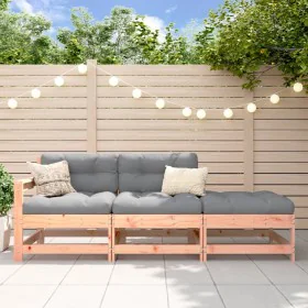 3-piece garden sofa set with Douglas fir wood cushions by vidaXL, Modular outdoor sofas - Ref: Foro24-825602, Price: 218,97 €...
